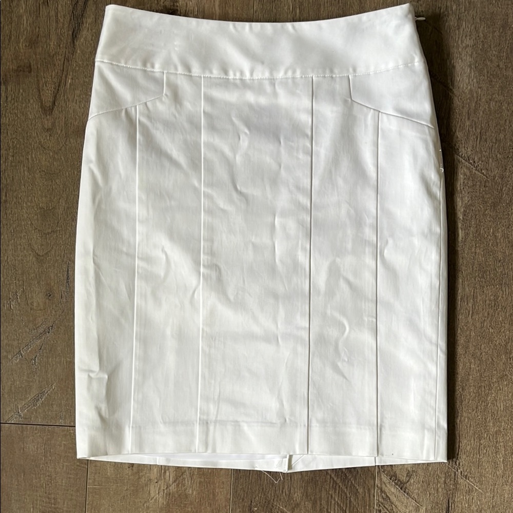 The Limited White Pleated Pencil Skirt for Work